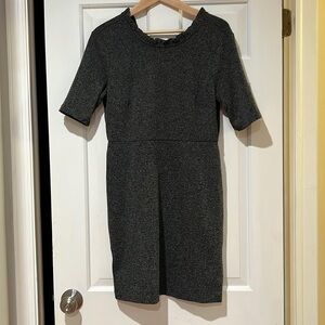Ann Taylor short sleeve dress with ruffles at neck